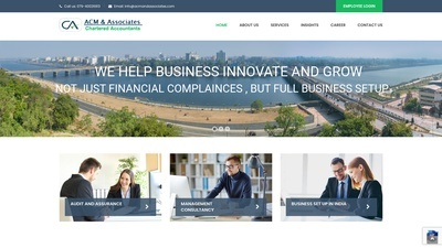 ACM and Associates chartered accountants website designed by AshaEbusiness