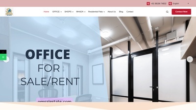 OmSai Estate real estate website designed by AshaEbusiness